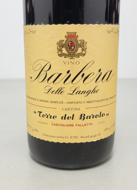 Barbera Terre Del Barolo 1975 Langhe Castiglione Falletto bott. 72 cl 13%