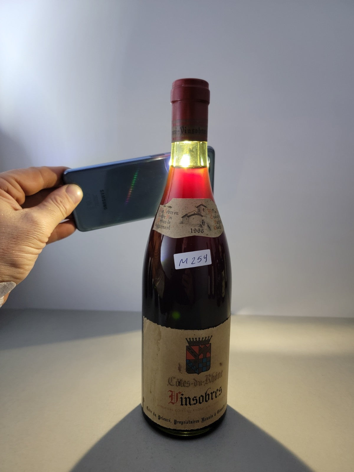 Cotes Du Rhone Vinsobres 1966 Cave du Prieure bott.75 cl 13%