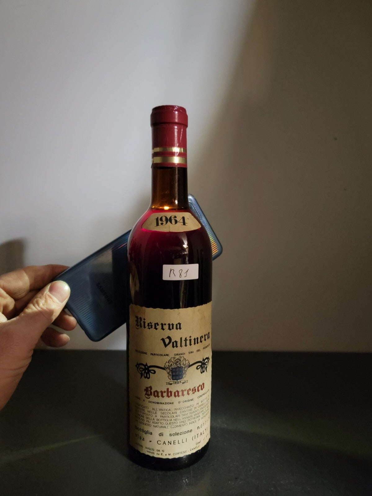 Barbaresco Valtinera 1964 Riserva M. Cortese Canelli bott.72 cl 13%