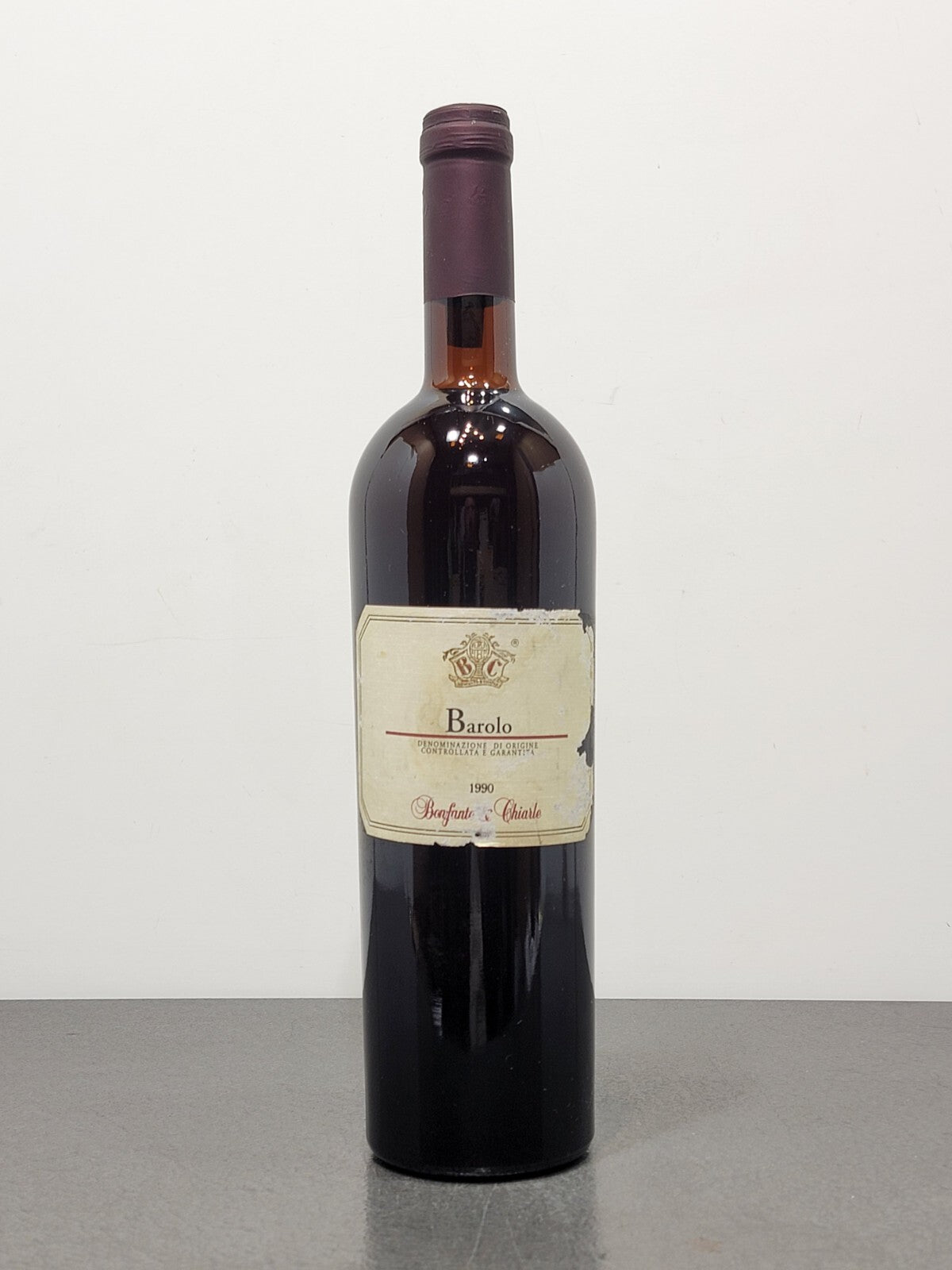 Barolo Bonfante & Chiarle 1990 bott.75 cl 13.5 %