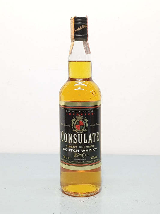 Whisky Consulate Finest Blended Scotch Whisky anni 80 bott.70 cl
