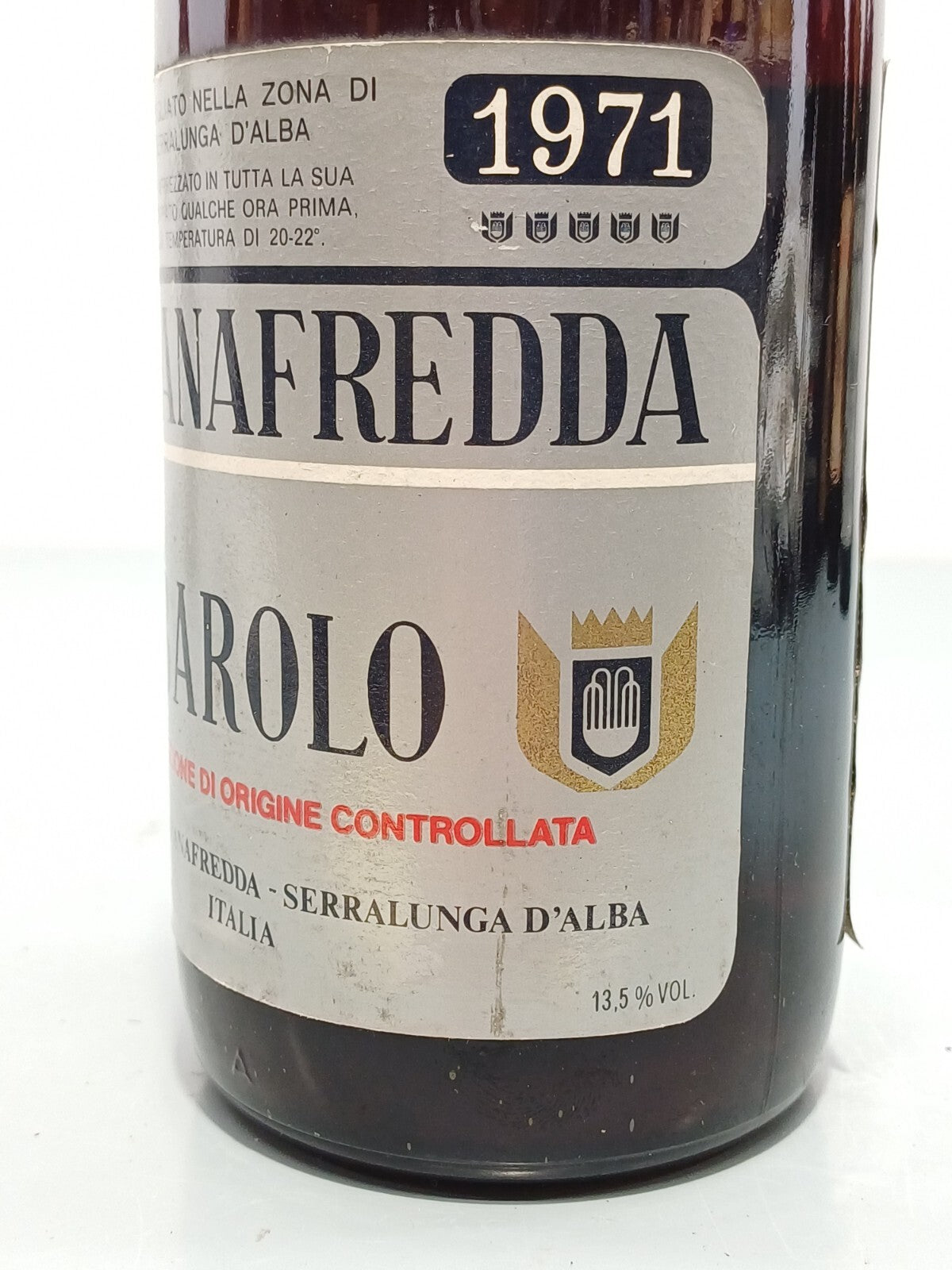 Barolo Fontanafredda 1971 Serralunga D'Alba 75 cl 13,5%