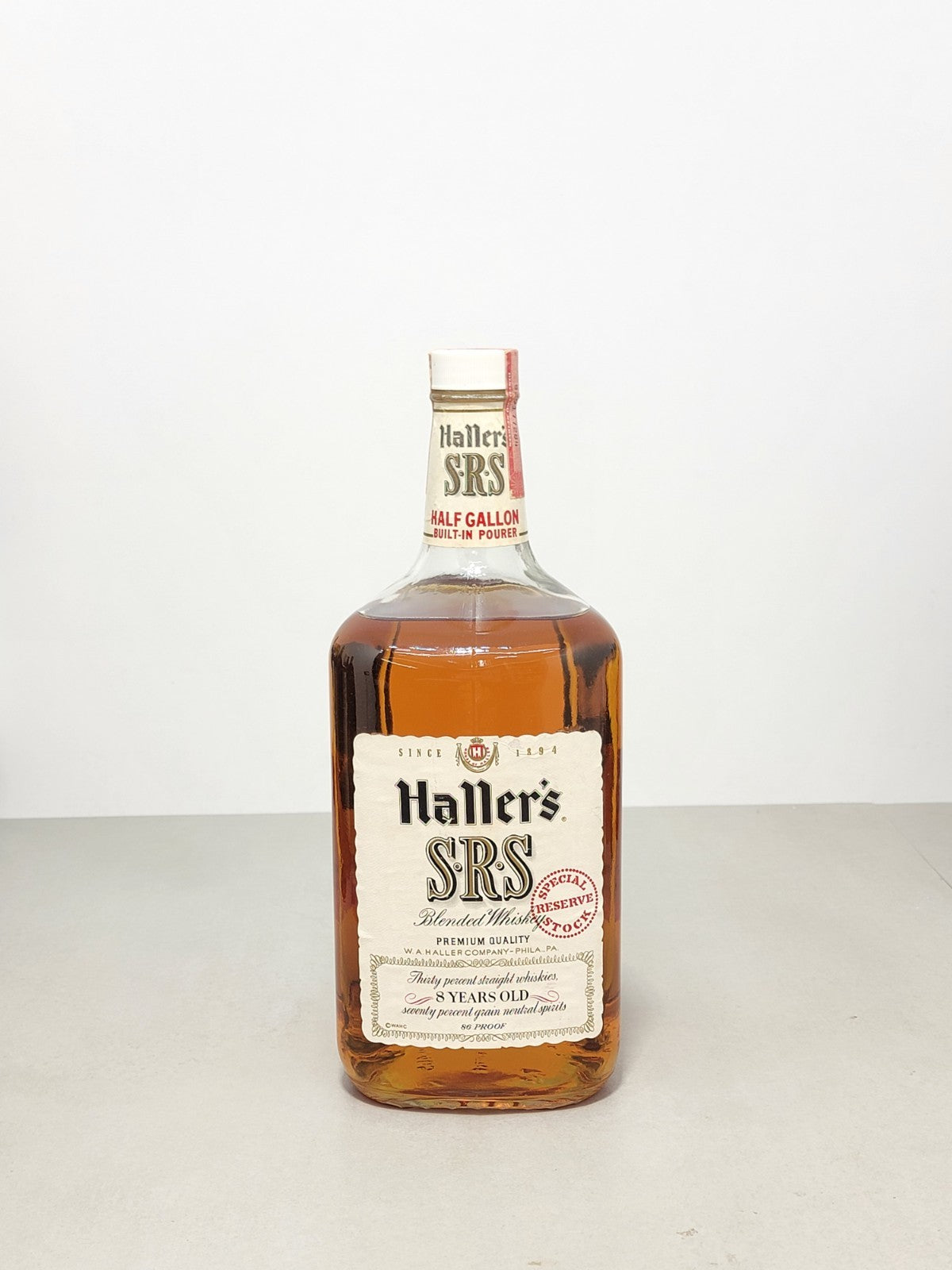 Whisky Haller’s SRS 1974 Special Stock Reserve 86 Proof bott. 1,75 litri 43%