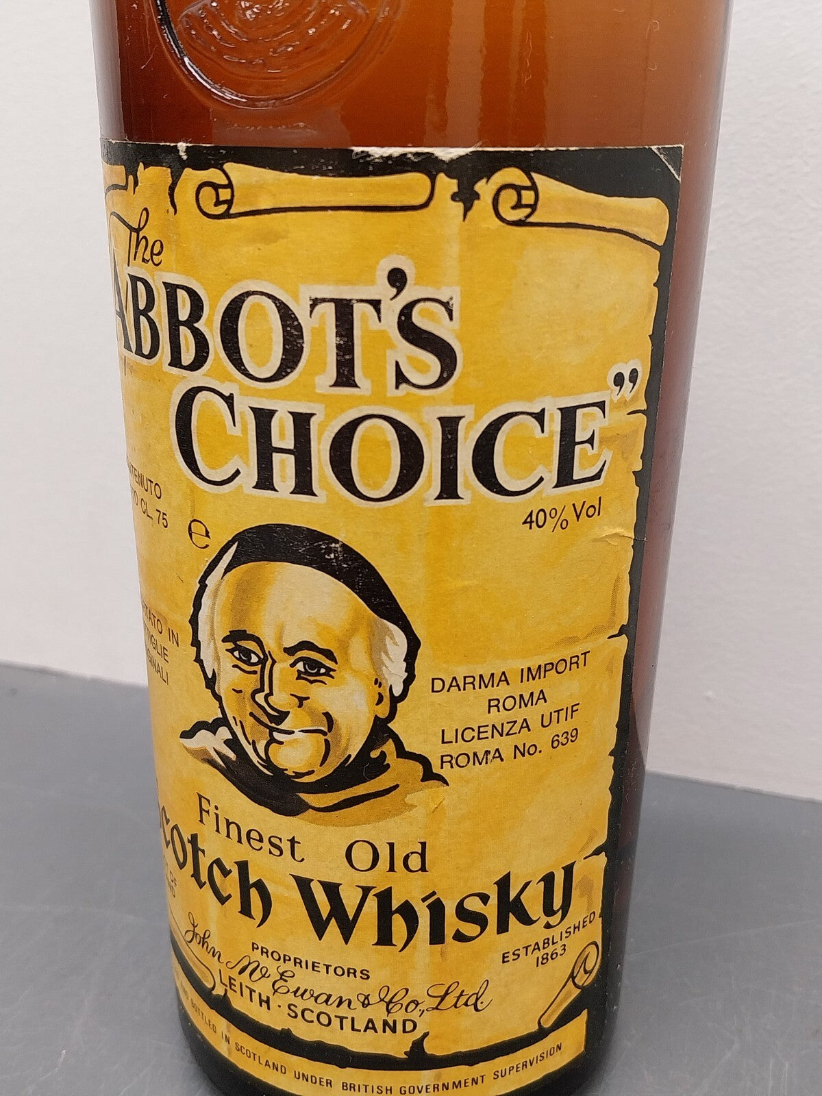 1x Whisky Abbot's Choice 1970s Fines Old Scotch Whisky bott. 75 cl 40%
