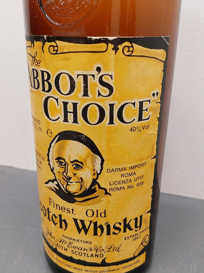 1x Whisky Abbot's Choice 1970s Fines Old Scotch Whisky bott. 75 cl 40%