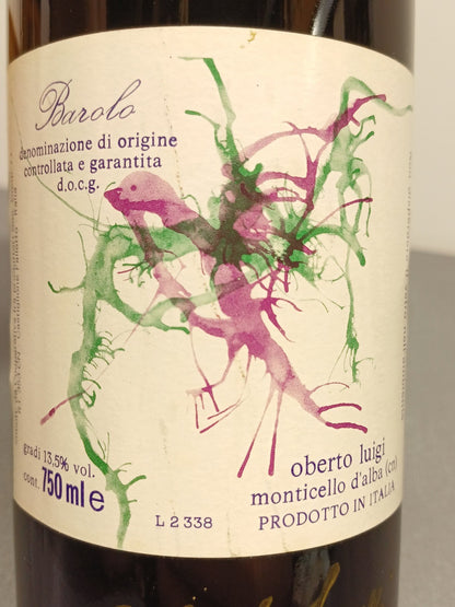 Barolo 1988 Oberto Luigi Monticello D'alba [Firmato Da Oberto Luigi] bott.75 cl
