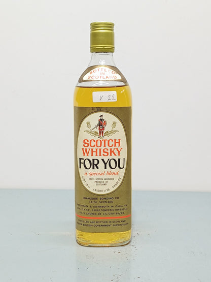 Scotch Whisky For You Special Blended anni 75bott.70 cl