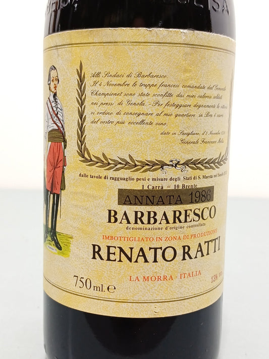 Barbaresco Renato Ratti 1986 bott.75 cl 13.%
