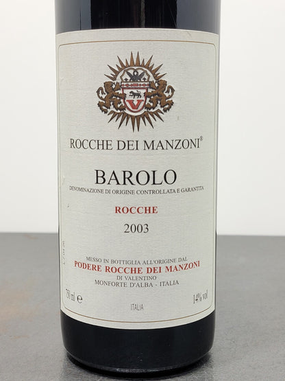 Barolo Rocche Dei Manzoni 2003 Valentino Monforte D'alba bott.75 cl 14%