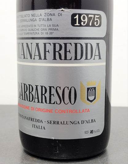 Barbaresco Fontanafredda 1975 Serralunga D'Alba  bott..75 cl 13%