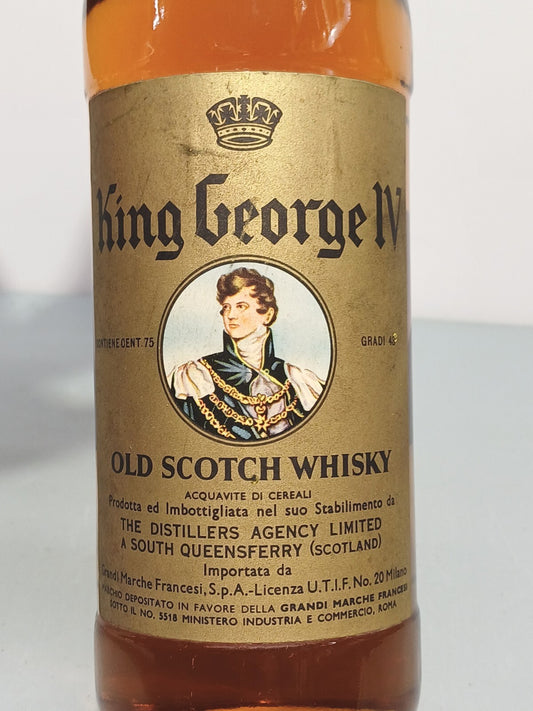Whisky King George IV 1960s bott. 75 cl 40s