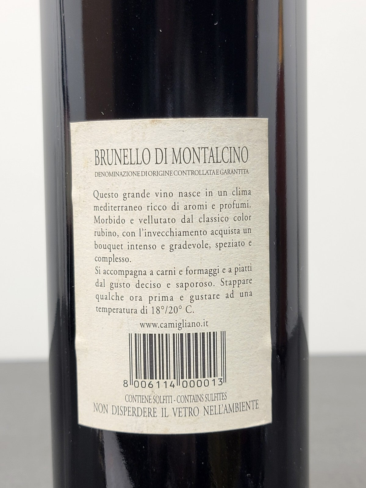 Brunello Di Montalcino Camigliano 2002 bott. 75 cl 13.5%