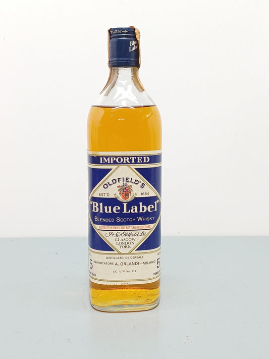 Whisky Oldfield's Blue Label 5 Years Blended Scotch Whisky 1980 bott.75 cl