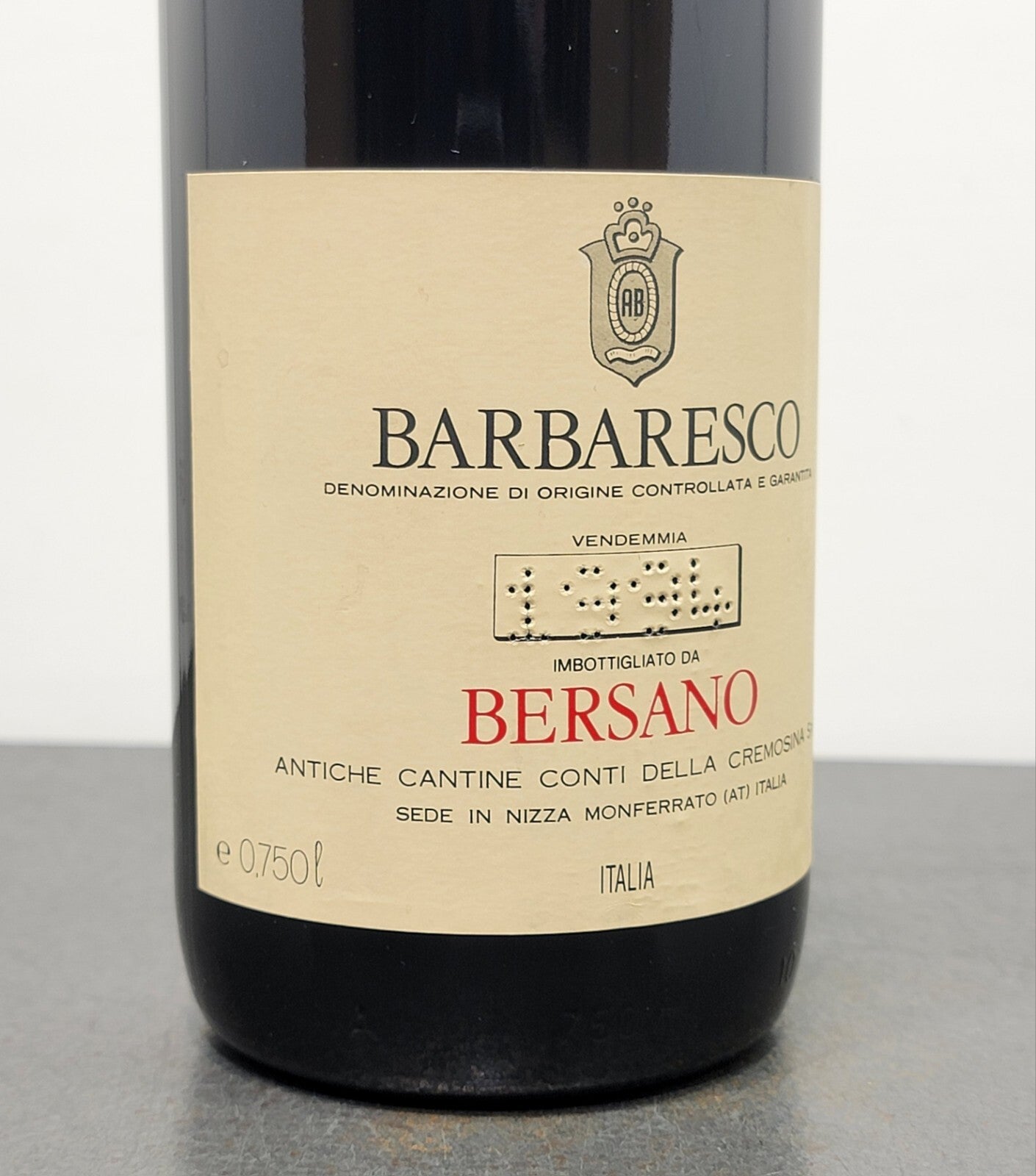 Barbaresco Bersano 1994 Nizza Monferrato bott. 75 cl 13.5 %
