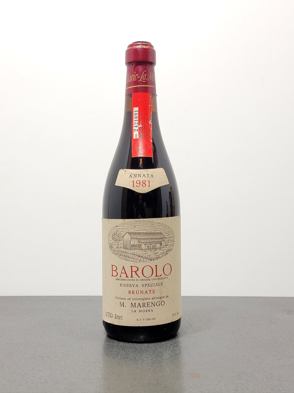 Barolo Brunate Marengo 1981 Riserva Speciale La Mora bott75 cl 14%