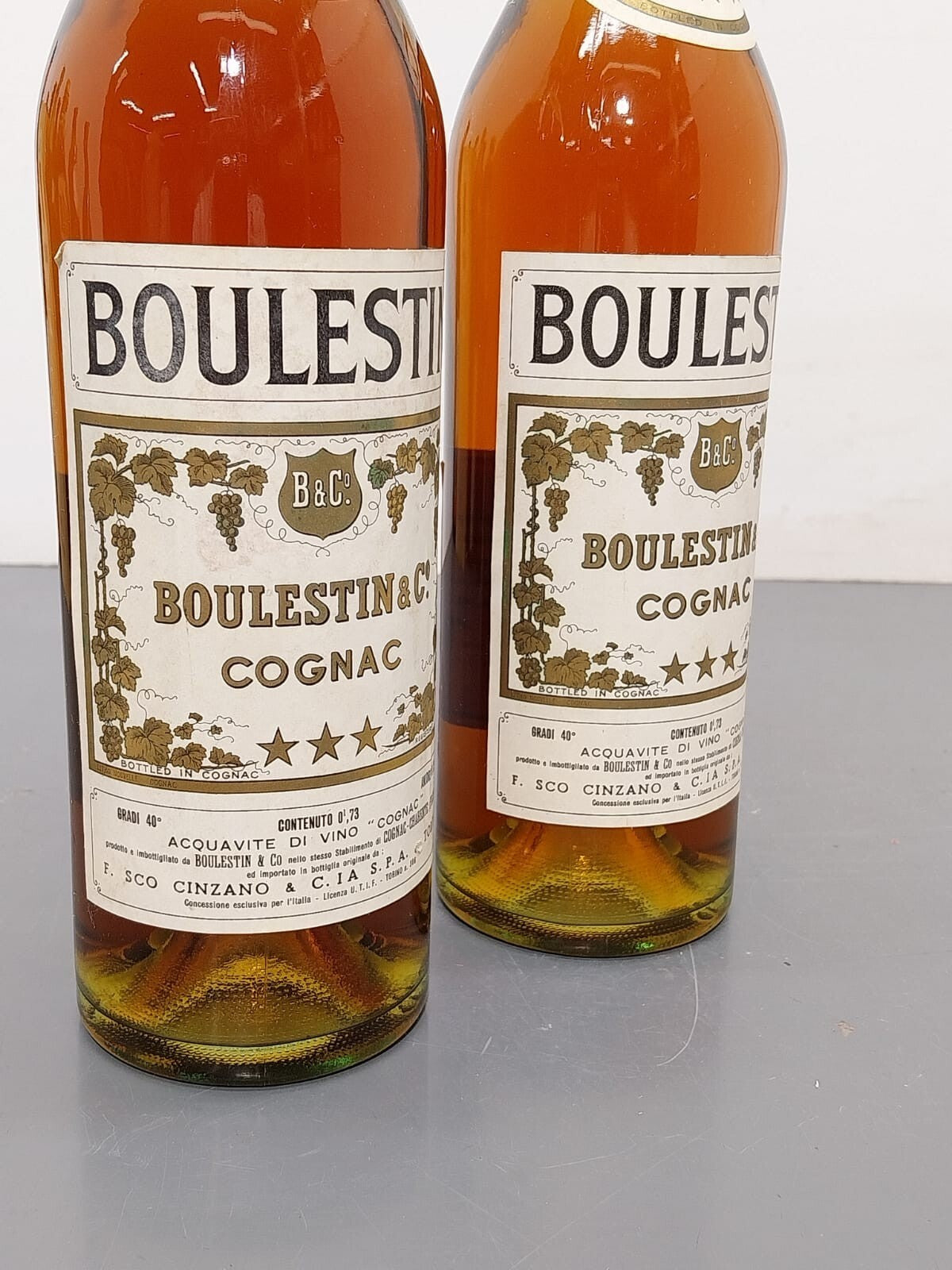 Cognac Boulestin 3 stars 1960s bott. 75 cl 40°