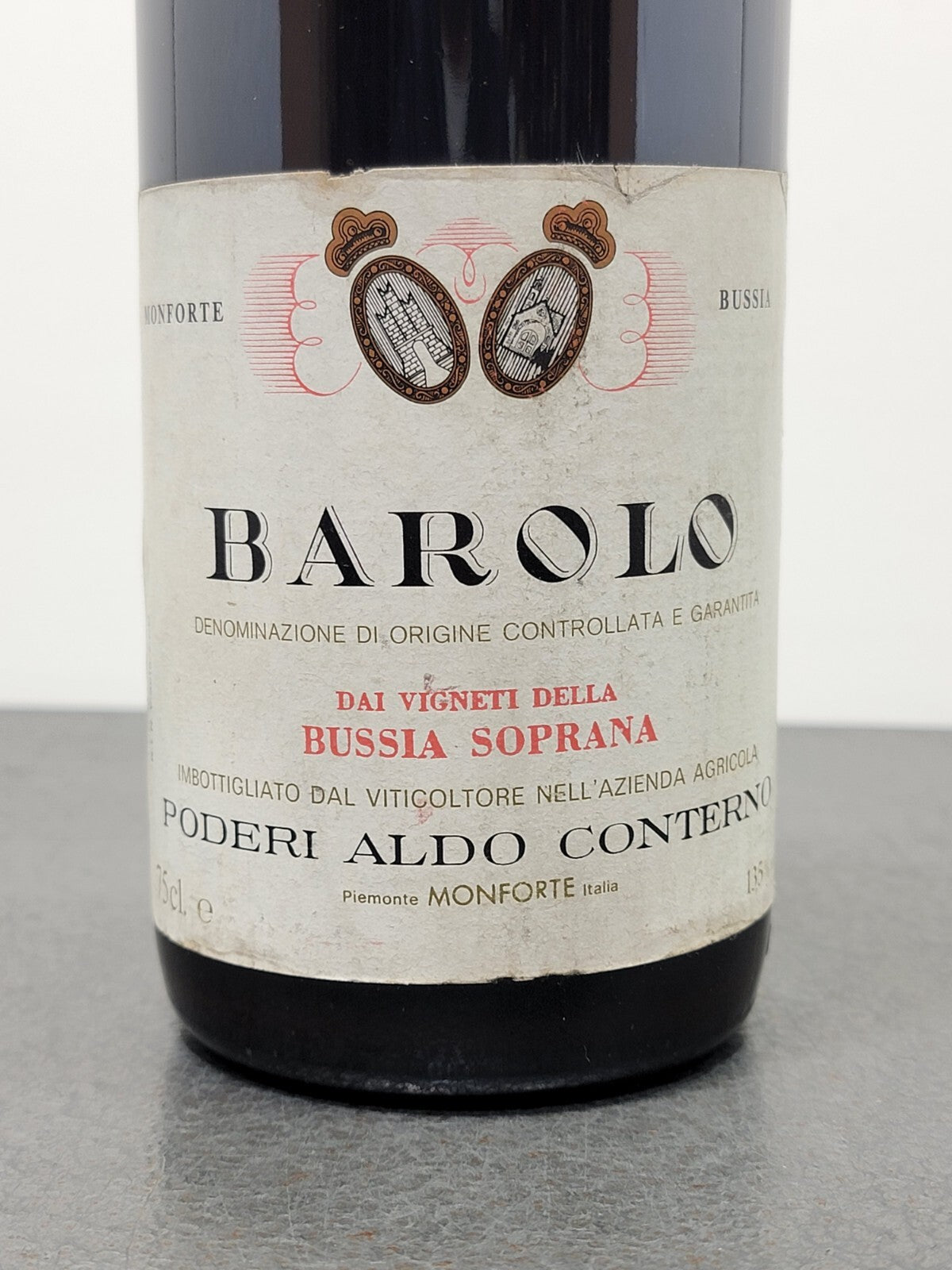 Barolo Conterno Bussia Soprana 1981 Poderi Aldo Conterno Monforte 75 cl 13.5%