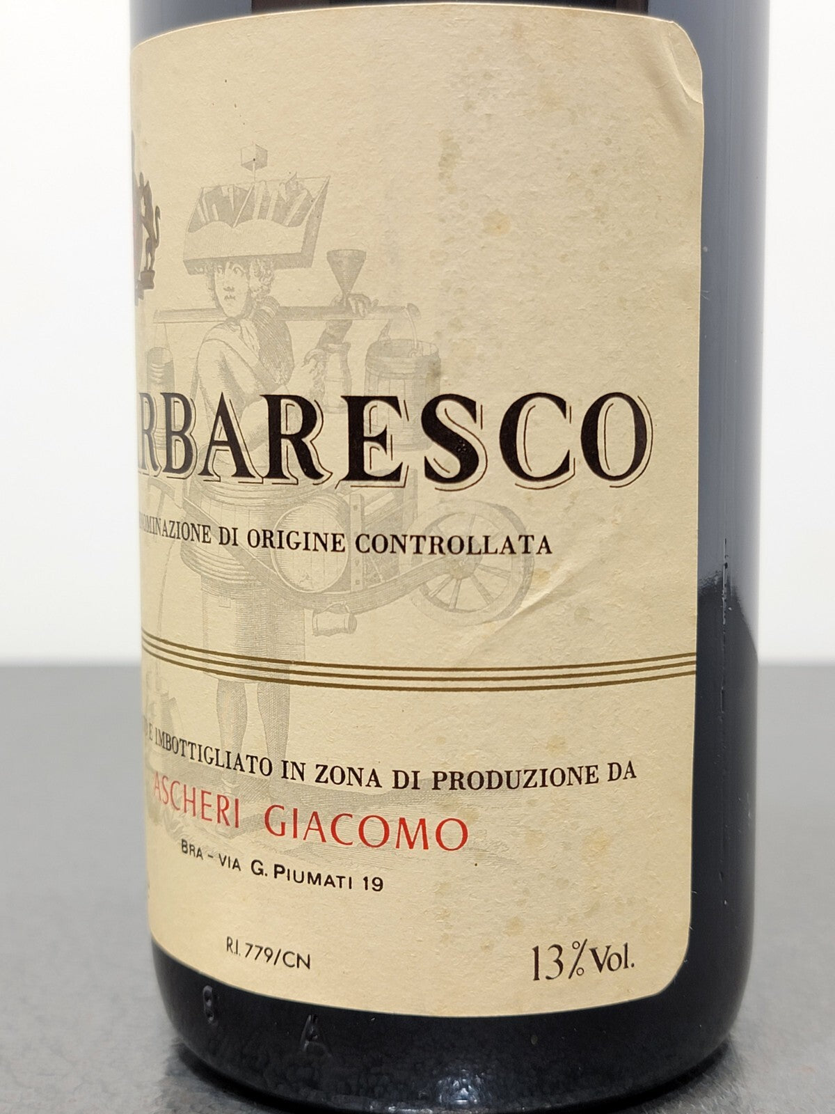 Barbaresco 1979  Ascheri Giacomo bott..75 cl 13%