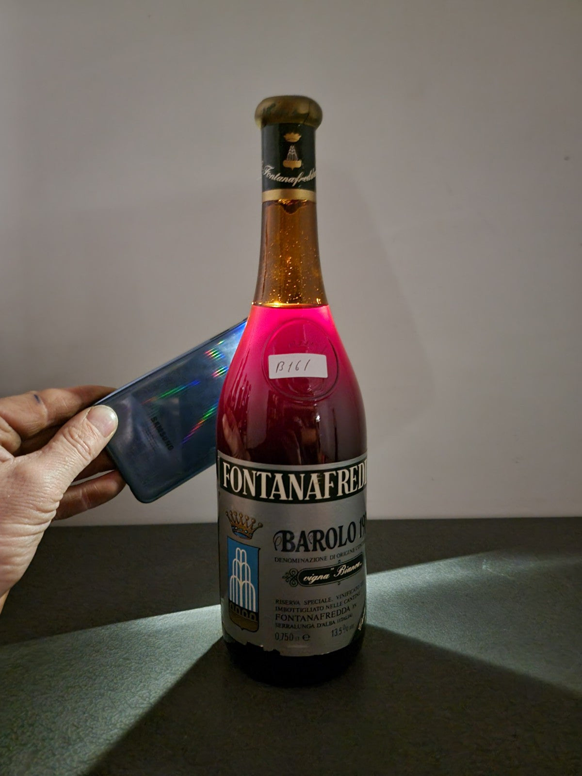 Barolo Fontanafredda Riserva Speciale 1974 Vigna Bianca bott.75 cl 13.5%