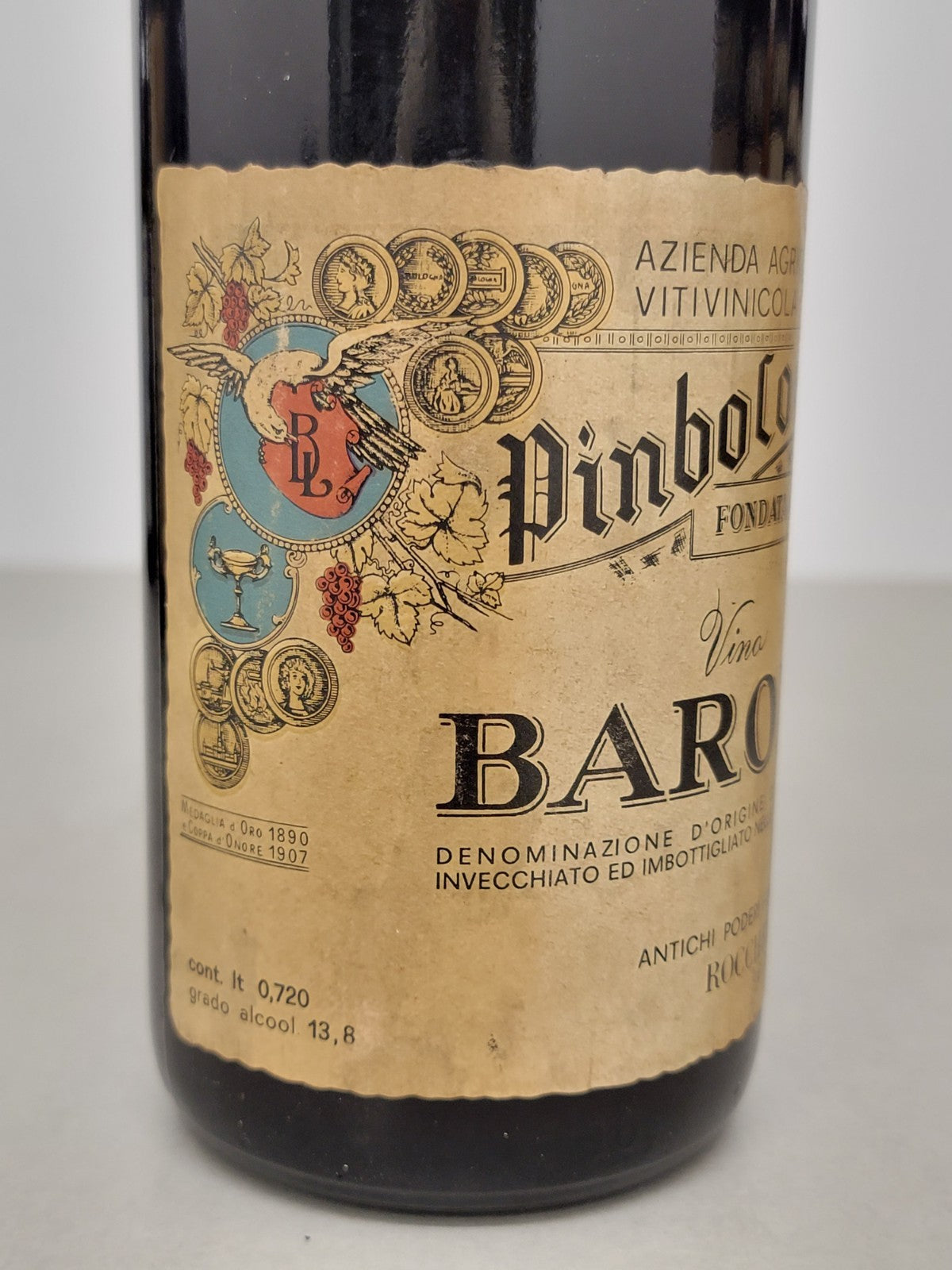Barolo Pinbologna 1967 Rocchetta Tanaro bott.72 cl 13,8%