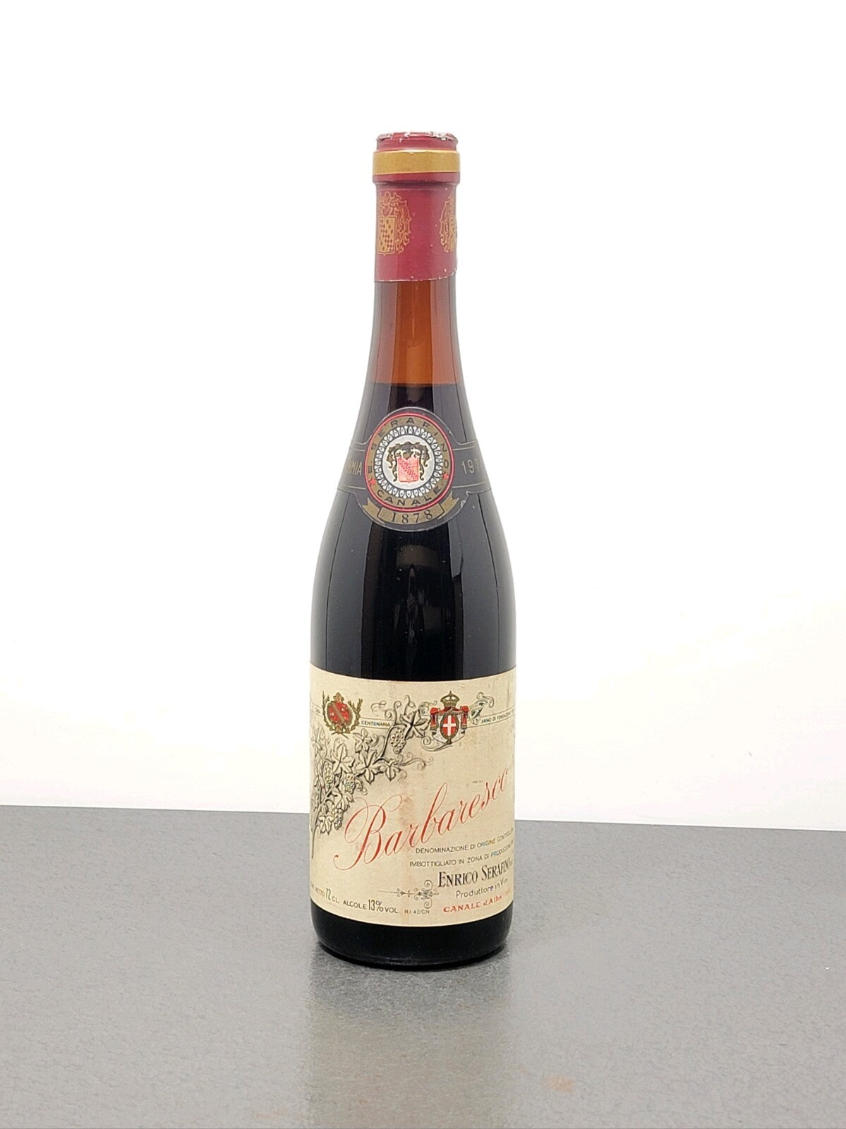 Barbaresco Serafino Enrico 1974 Canale D'alba bott.72 cl 13%