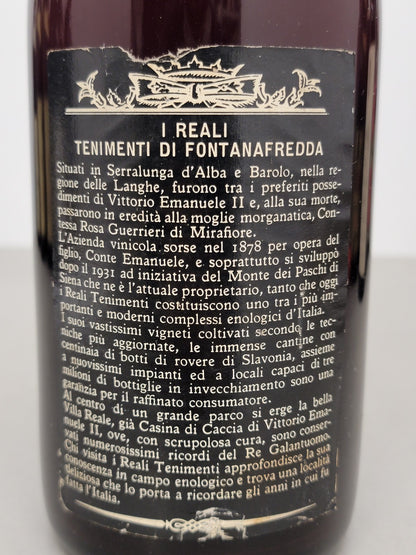 Barolo Fontanafredda 1966 Serralunga D'Alba bott.72 cl 13%