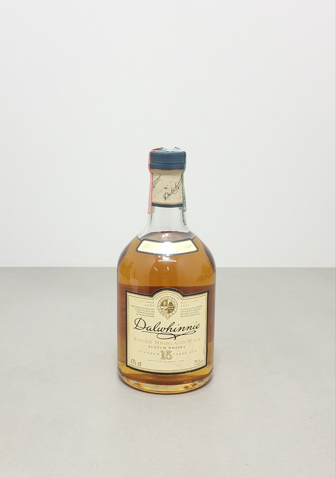 Whisky Dalwhinnie 15 years 1990s Single Highland Malt Scotch Whisky 70 cl 43%