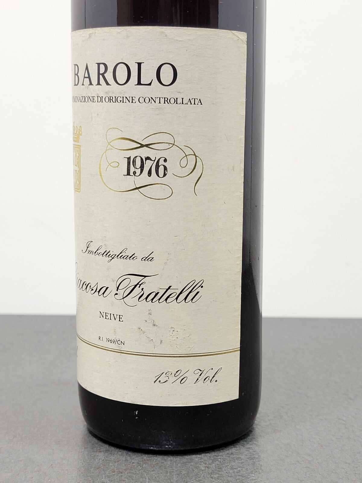 Barolo Fratelli Giacosa 1976 Neive bott. 75 cl 13%