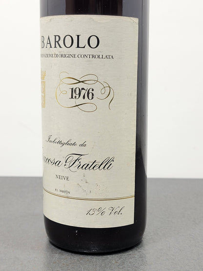 Barolo Fratelli Giacosa 1976 Neive bott. 75 cl 13%