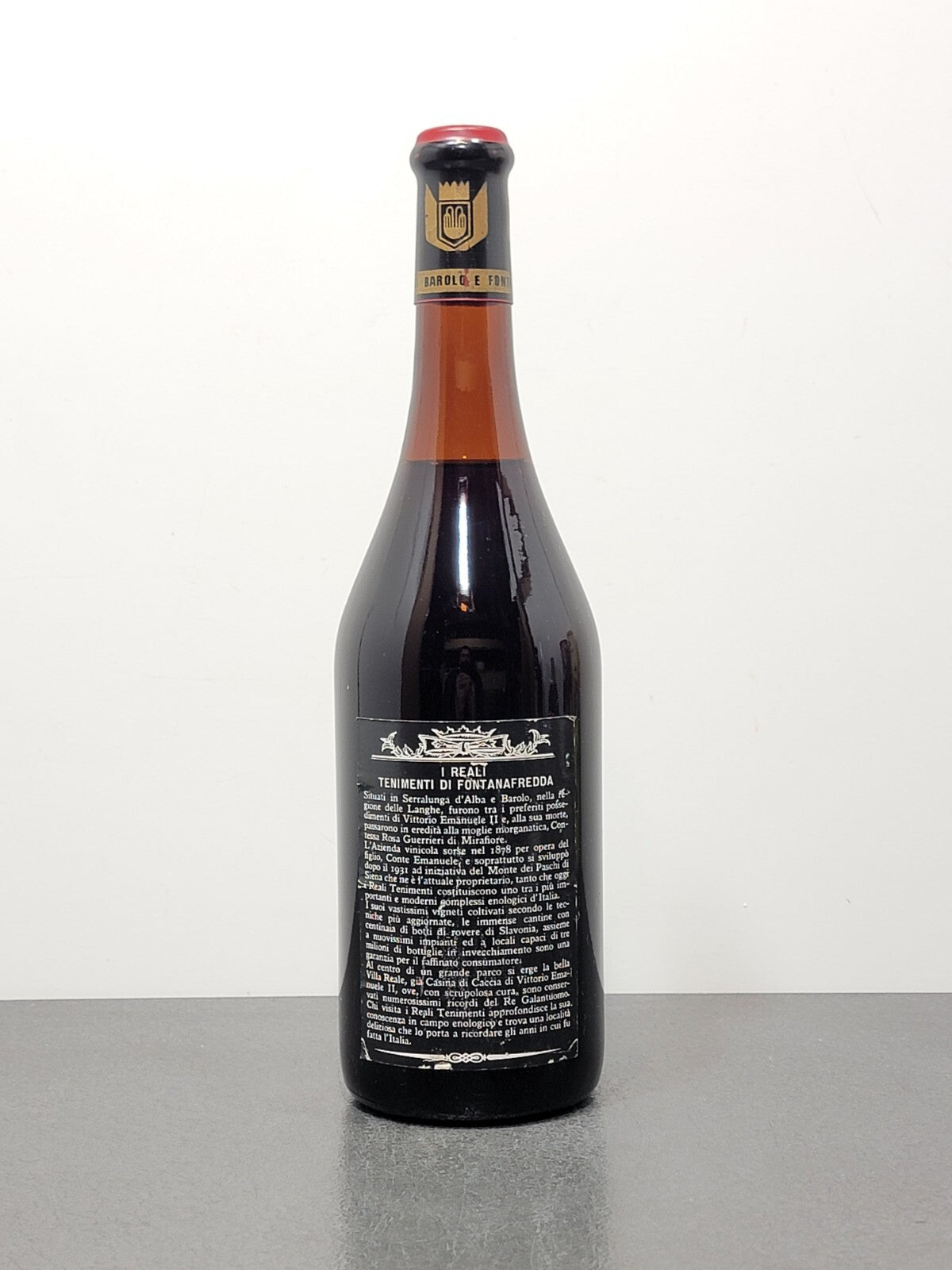 Barolo Fontanafredda 1968 Serralunga D'Alba bott.72 cl 13.5%
