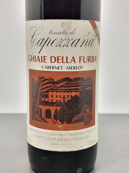 Capezzana Ghiaie della Furba 1979 Contini Bonacossi bott.75 cl 12.4%