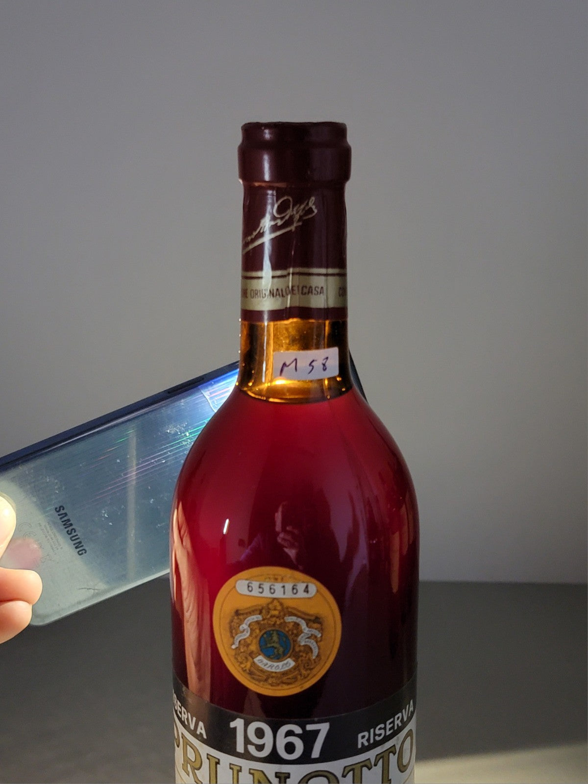 Barolo Prunotto Riserva 1967 Cantina S. Cassiano bott.72 cl 13,5%