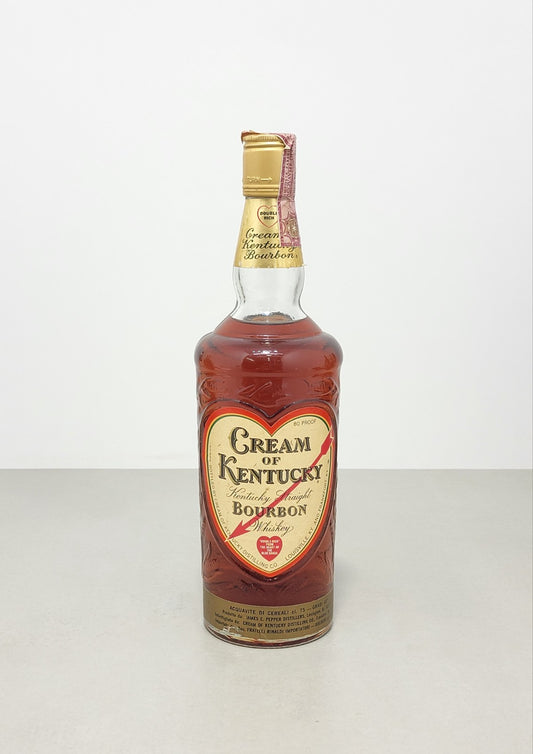 Whisky Cream of Kentucky James E. Pepper's 1960s Straight Bourbon bott.75 cl 40%