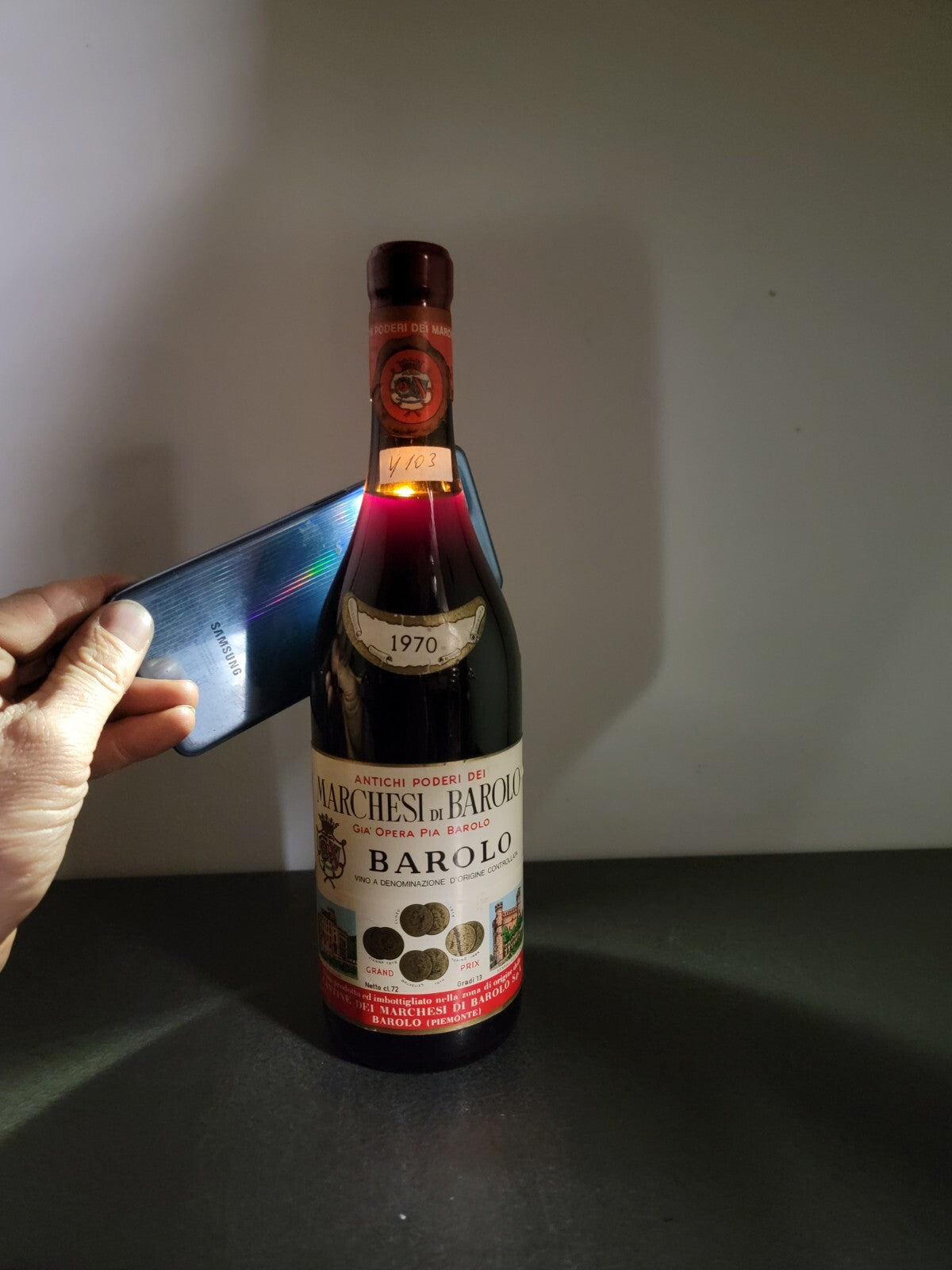 Barolo Marchesi 1970 bott.72 cl 13%