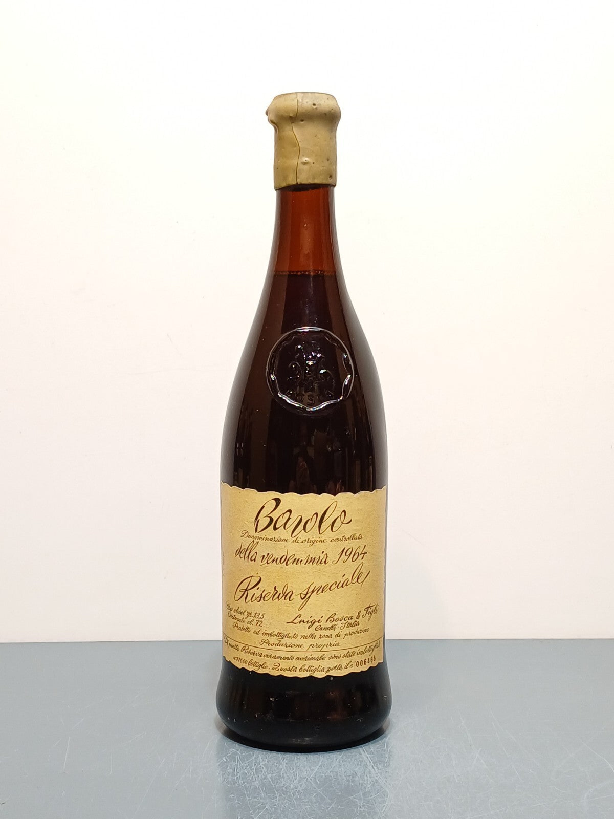 Barolo Luigi Bosca 1964 Riserva Speciale Vino Rosso bott.72 cl 13.5%