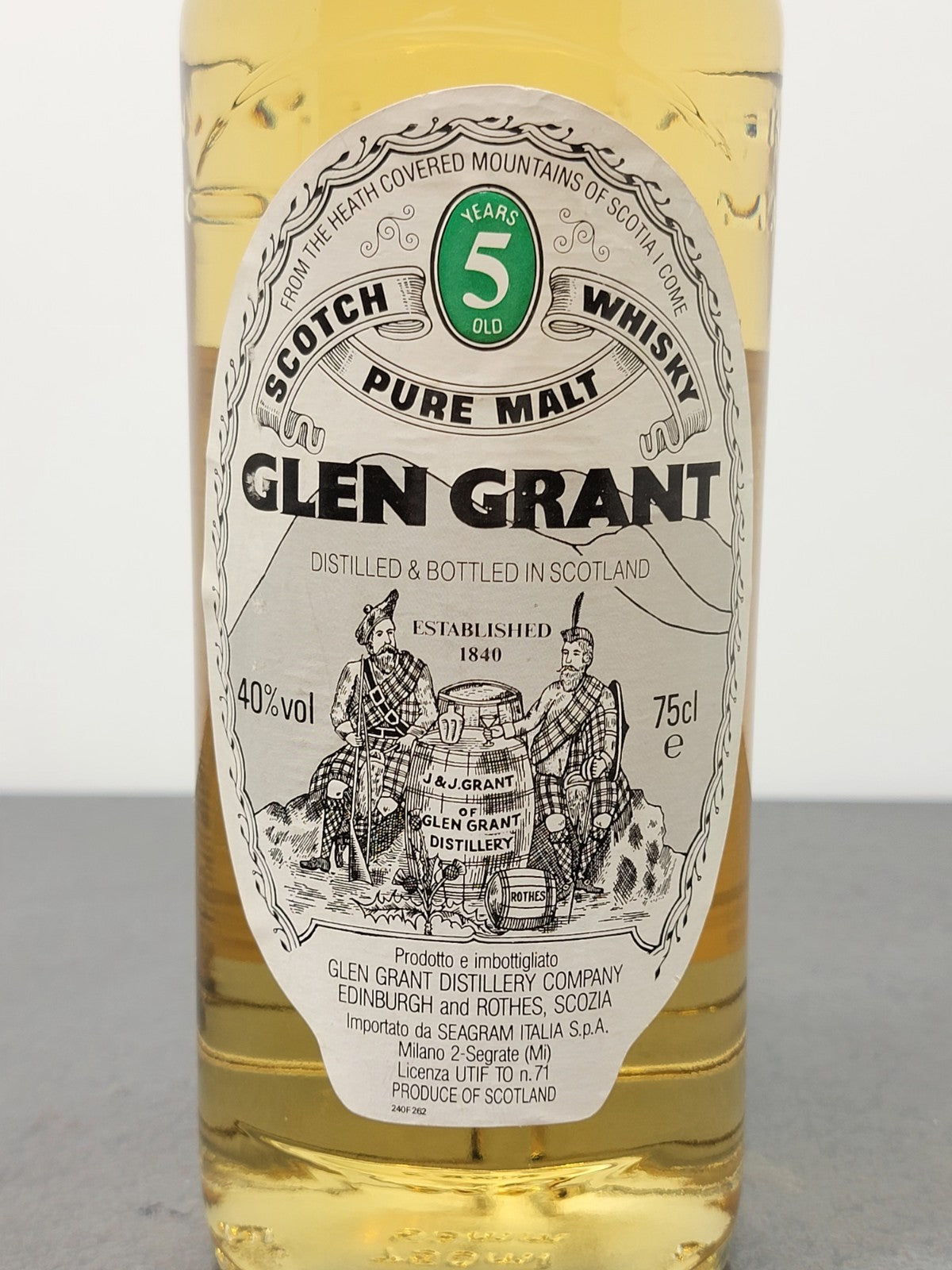 Glen Grant 5 years 1981 Pure Malt Scotch Whisky bott.75 cl 40%