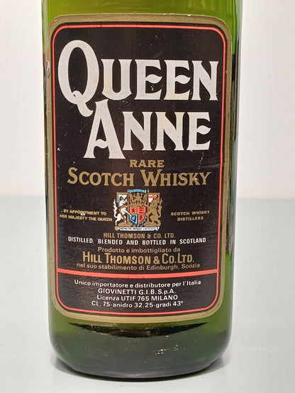 Whisky Queen Anne Rare Scotch Whisky anni 70 Hill Thomson &Co bott.75 cl