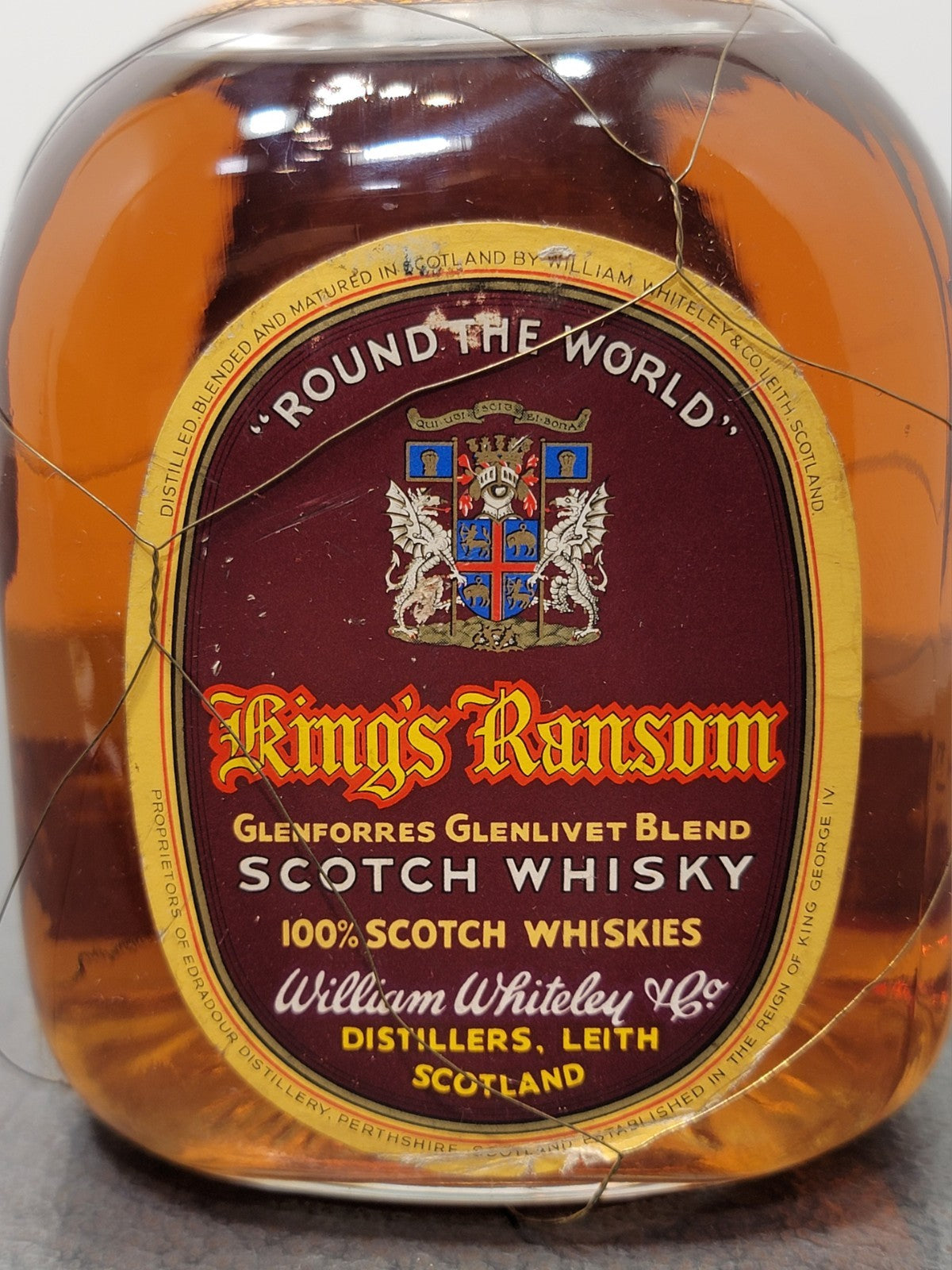 Whisky King's Ransom 1960s William Whiteley Glenforres Glenlivet Blend 75 cl 43%