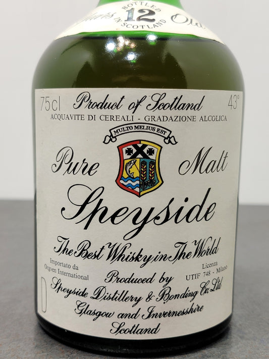 Whisky Speyside 12 years 1970s Pure Malt bott.75 cl 43%