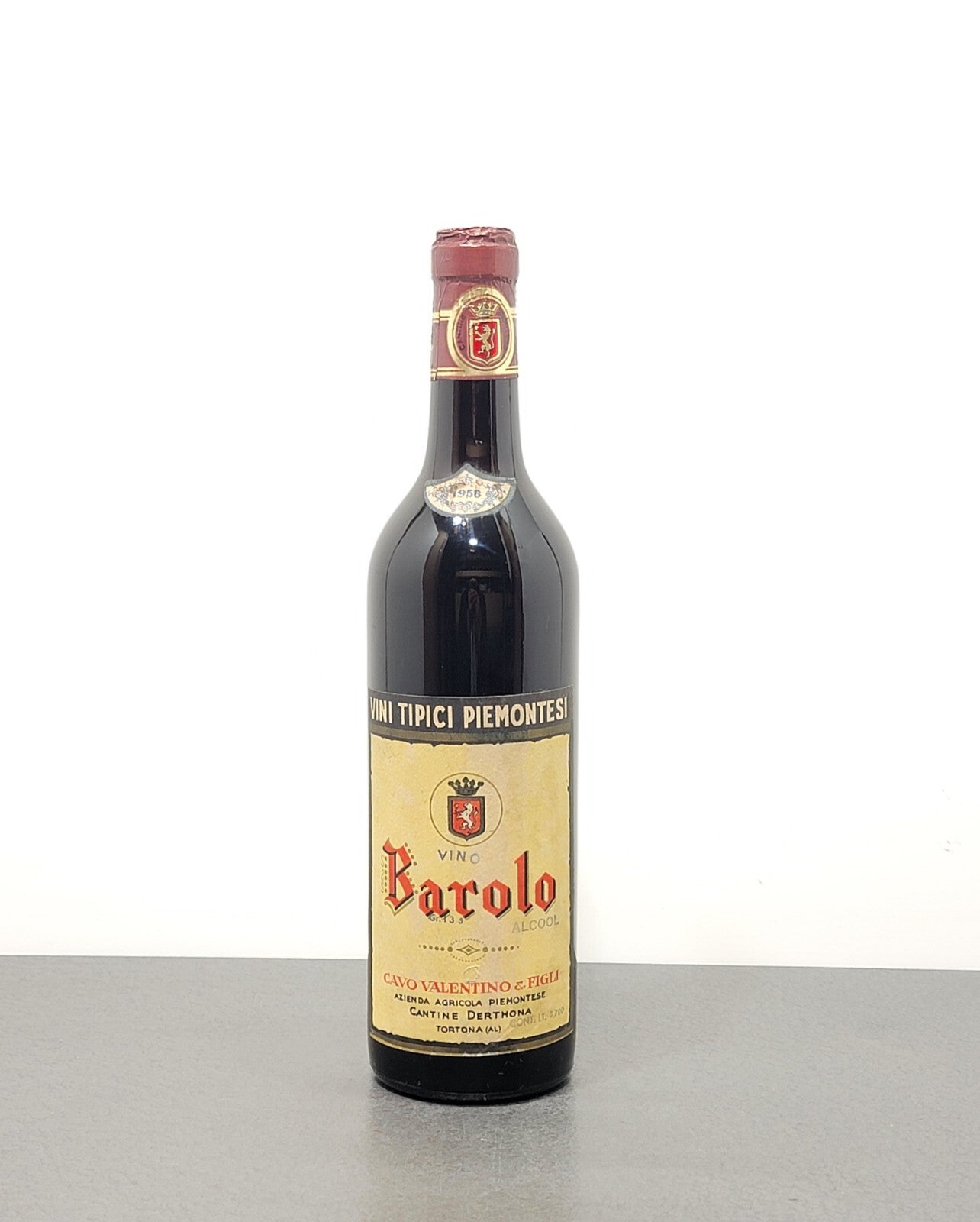 Barolo Cavo Valentino 1958 Cantine Derthona bott.70 cl 13.5%