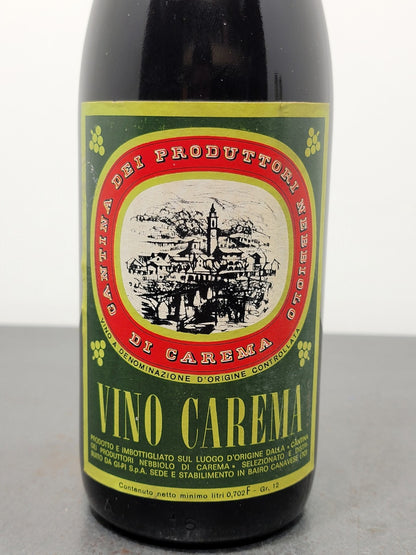 Vino Rosso Carema 1975 Cantina Dei Produttori Nebbiolo Di Carema bott.72 cl 12%
