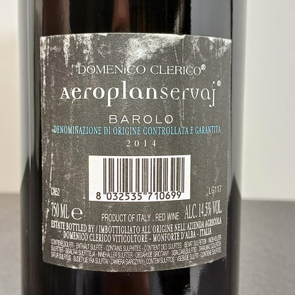 Barolo Aeroplanservaj 2014 Domenico Clerico Monforte D'alba bott.75 cl