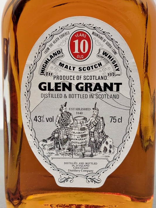 Whisky Glen Grant 10 years Pure Malt Scotch Whisky 1980s bott.75 cl 43%