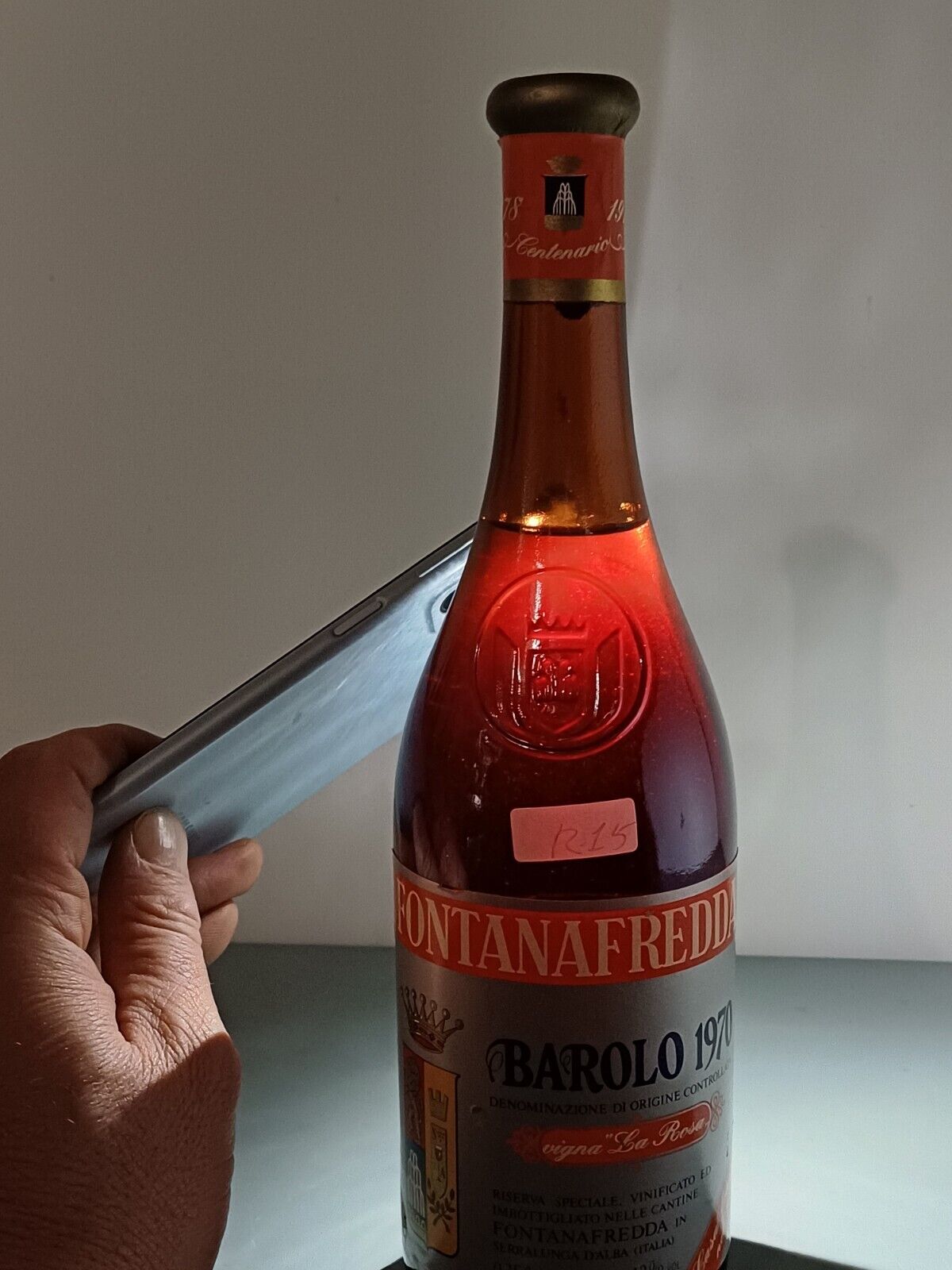 Barolo Fontanafredda Riserva Speciale 1970 Vigna La Rosa Centenario 75 cl 13%