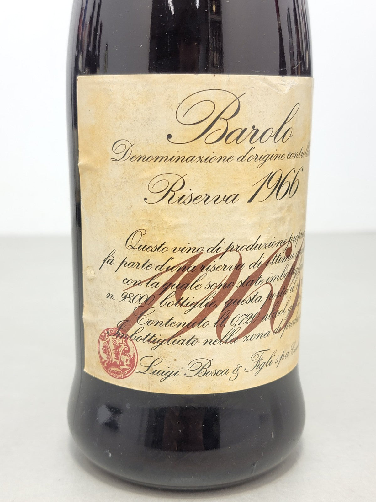 Barolo Bosca Riserva 1966 bott.72 Luigi Bosca cl 13.5%