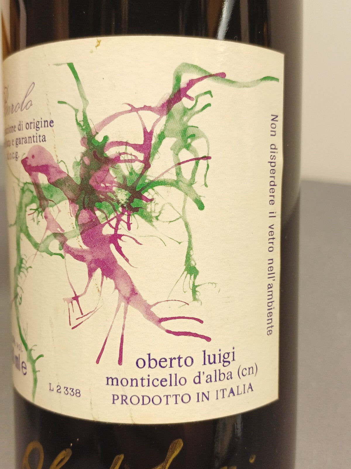 Barolo 1988 Oberto Luigi Monticello D'alba [Firmato Da Oberto Luigi] bott.75 cl