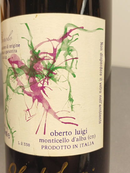 Barolo 1988 Oberto Luigi Monticello D'alba [Firmato Da Oberto Luigi] bott.75 cl
