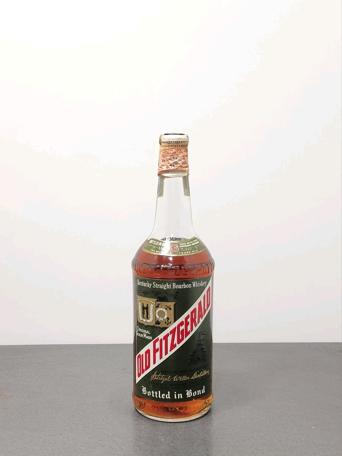 Whisky Old Fitzgerald 6 years 1960s Bourbon Stitzel-Weller 86 Proof 75 cl 43%