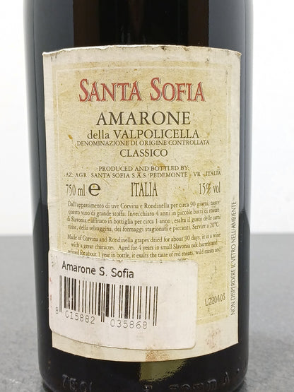 Amarone Santa Sofia 1997 Amarone della Valpolicella Classico bott..75 cl 15%