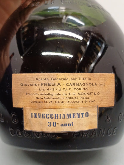 Cognac J.G Monnet 30 years Anniversario Fine Champagne bott. 75 cl anni 50